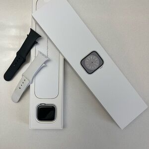 Apple Watch 8 Smartwatch, 41 MM with Black and White Bands